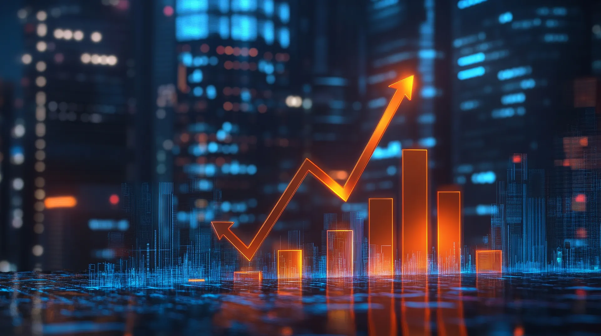 Business Growth Chart Upward Arrow